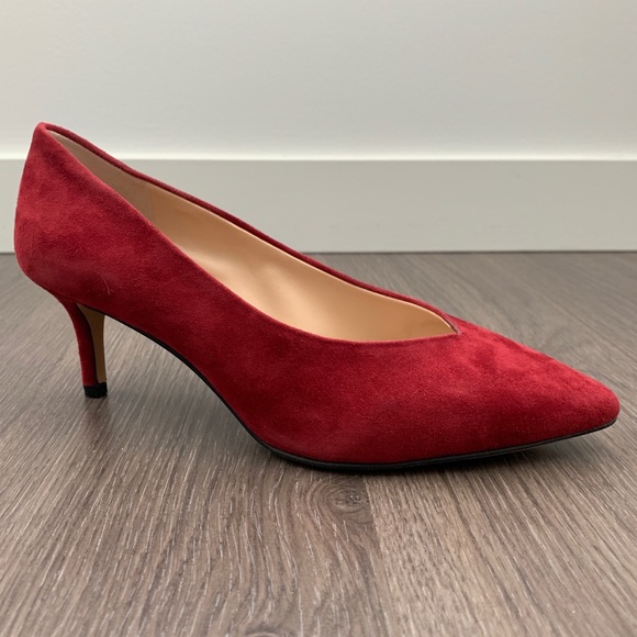 Vince Camuto Shoes - Vince Camuto Kaysen Suede Pumps in Burgundy
